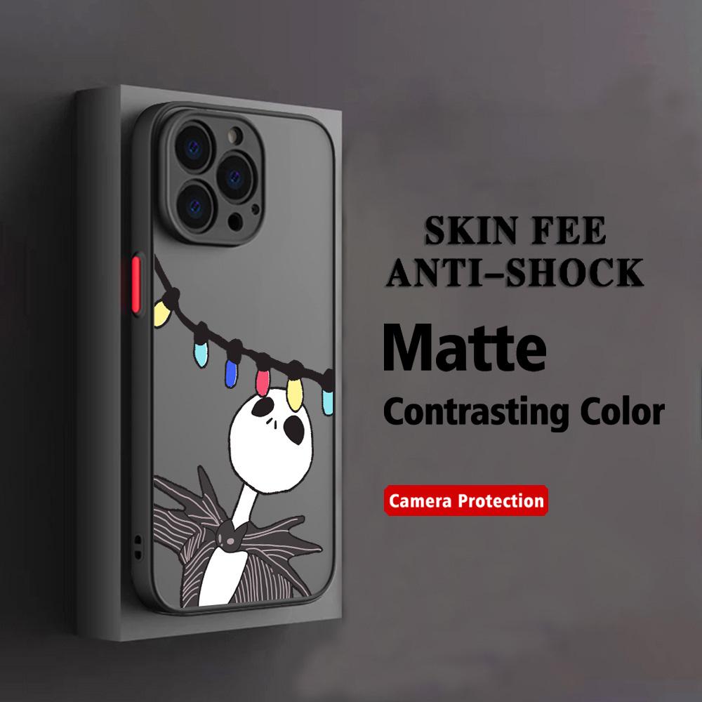 QUENTE Capa de Celular O Estranho Mundo de Jack Para iPhone 17 16e 16 15 14 13 12 11 Mini Pro Air Max X XR XSMax 7 8 6 Plus Fosca