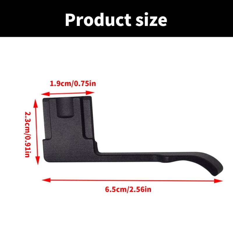 Aluminum Alloy Thumb Up Hot Shoe Hand Grip For GRIII GR3X Cameras For Improved Handling And Control