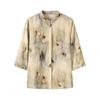 Mom's 2026 Spring Fashion Chiffon Printed Blouse - Stylish Lightweight T-Shirt for Middle-Aged & Elderly Women