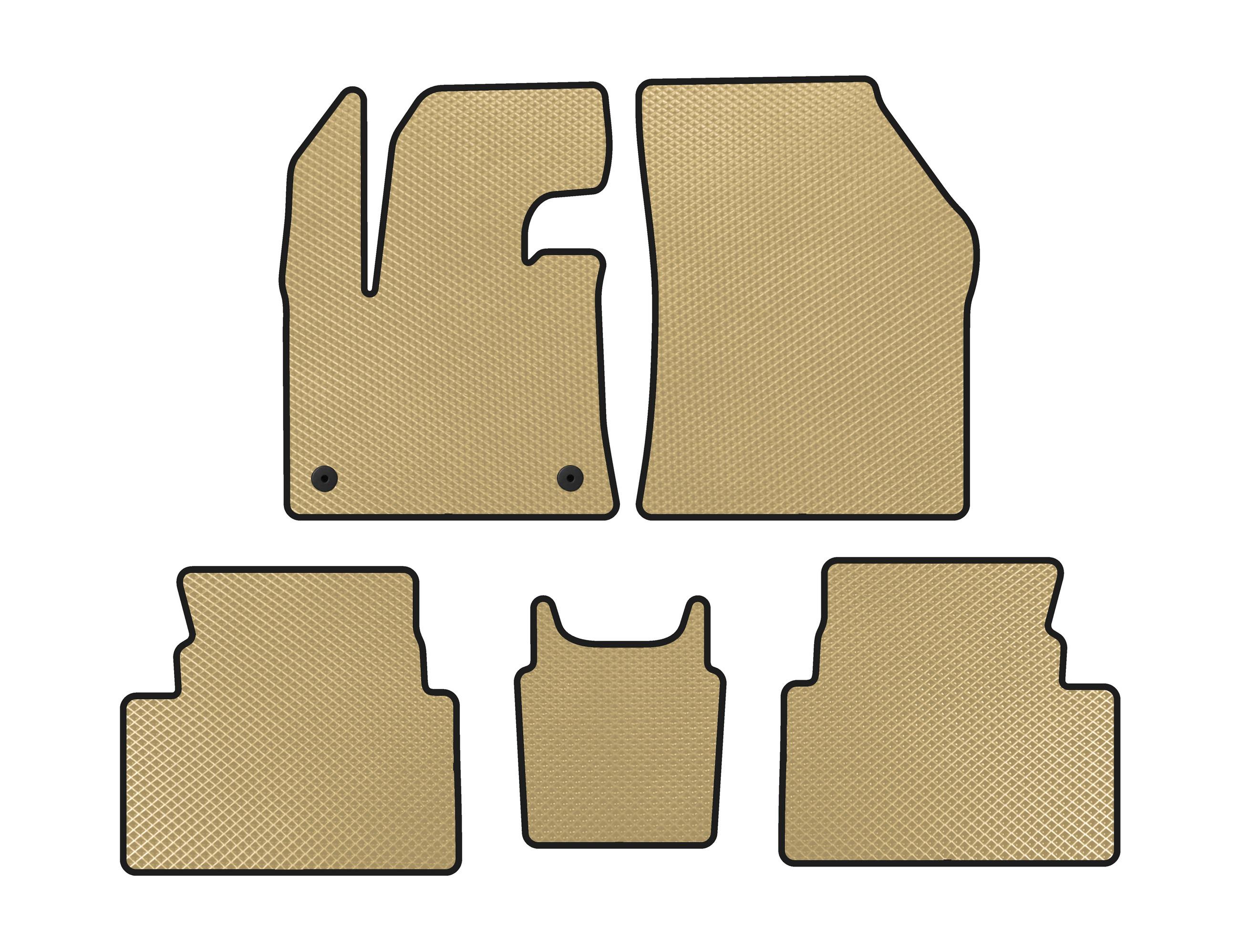 

EVA mats (Floor-mounted gas pedal, Beige) for Citroen C5 Aircross 2017-