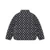 MLB New York Yankees Kleines Logo All Over Print Stehkragen Daunenjacke Kurz Unisex Jacken Schwarz 3ADJM0116-50BKS