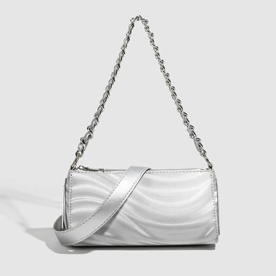 Textured Fashionable Small Bag for Women, Fashionable Versatile Niche Crossbody Bag Chain Fashionable One-shoulder Triangle Bag