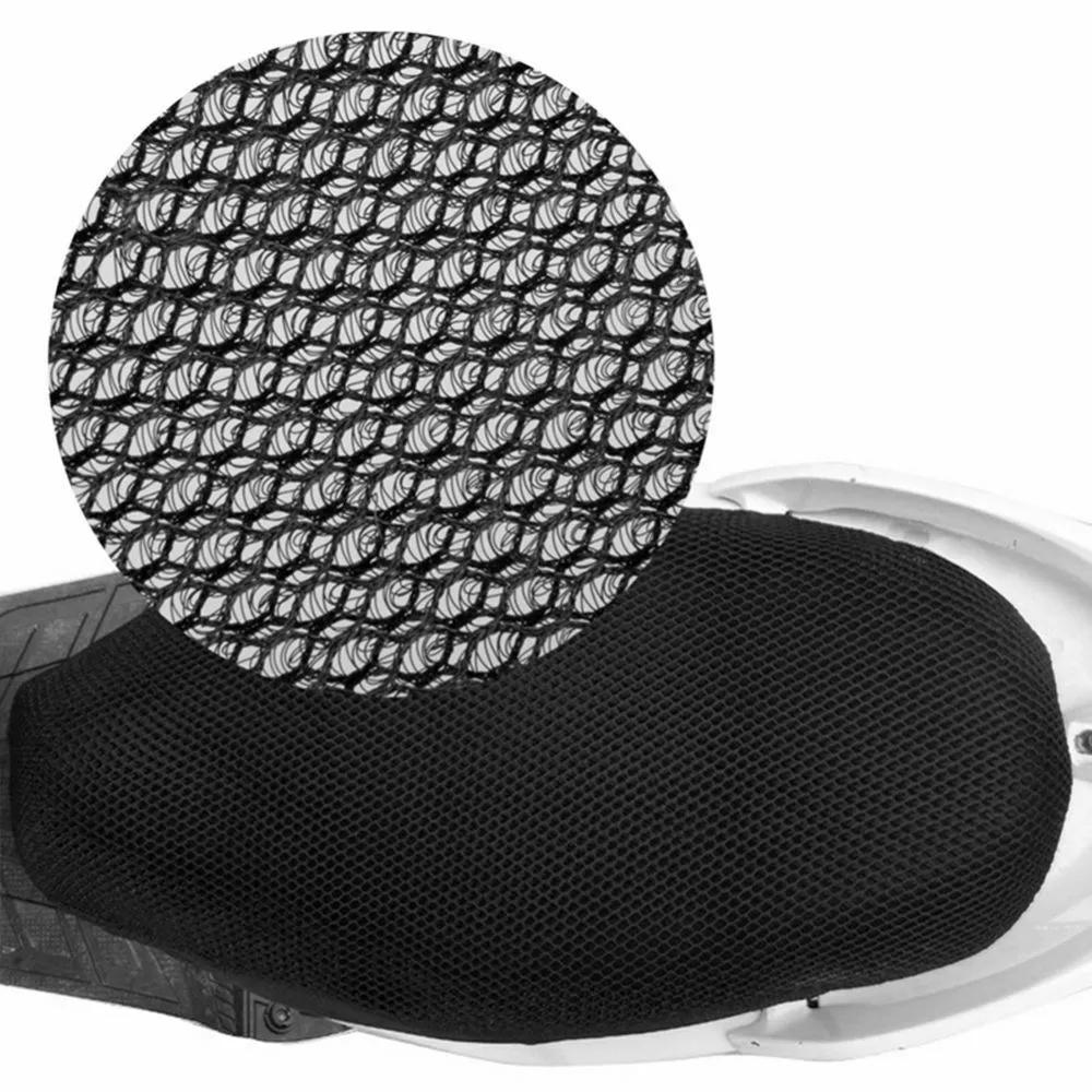 Black Anti-slip Net Seat Cover Electric Bike 3D Mesh Protector Seat Covers Motorcycle Cushion Cover