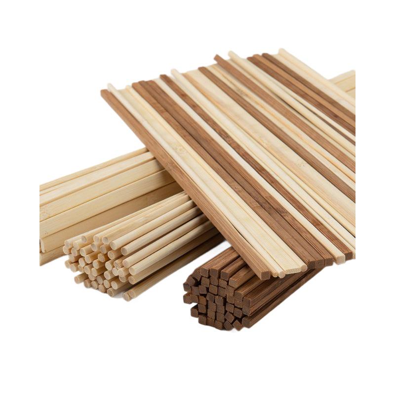 Square Bamboo Strips for DIY 3D Models & Handmade Art