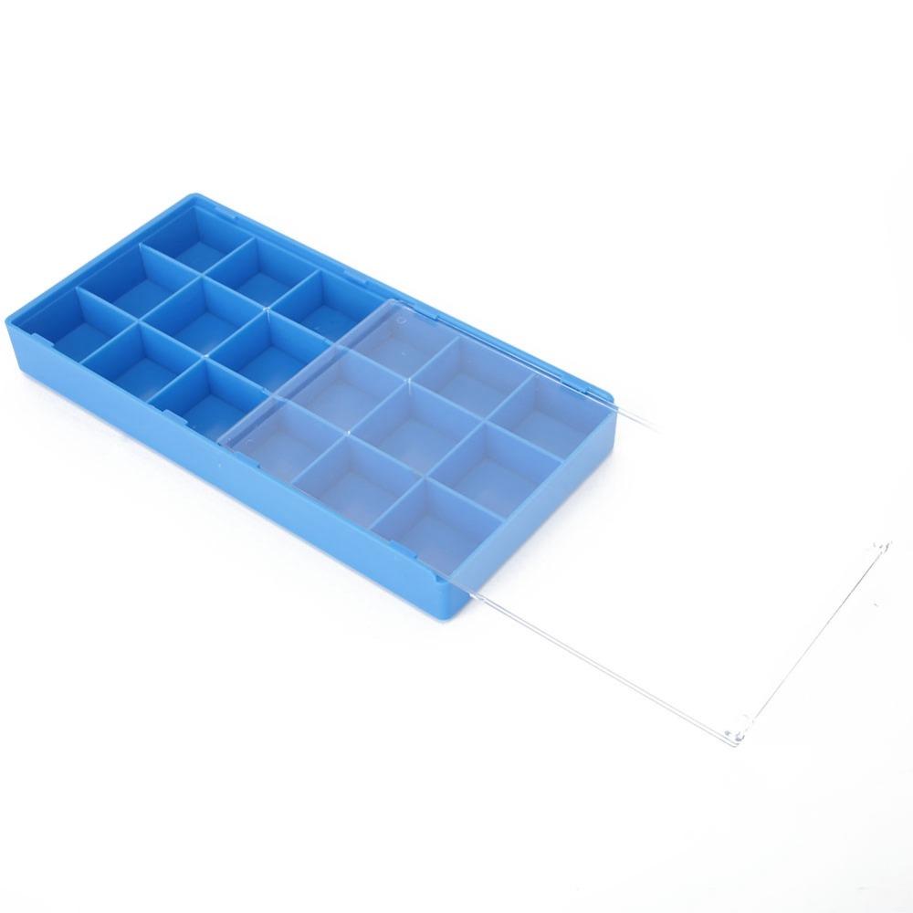 

Plastic Material Watch Parts Organizer 8 Grid Watch Tools Storage Box Tools Storage 18 grids