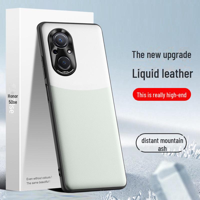 Capa de Couro Líquido Honor 50se: Capa Protetora Anti-queda e Anti-incrustante
