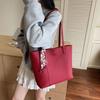 Large Capacity Red Bag Women's Versatile New Casual Shoulder Handbag Commuter Tote Bag