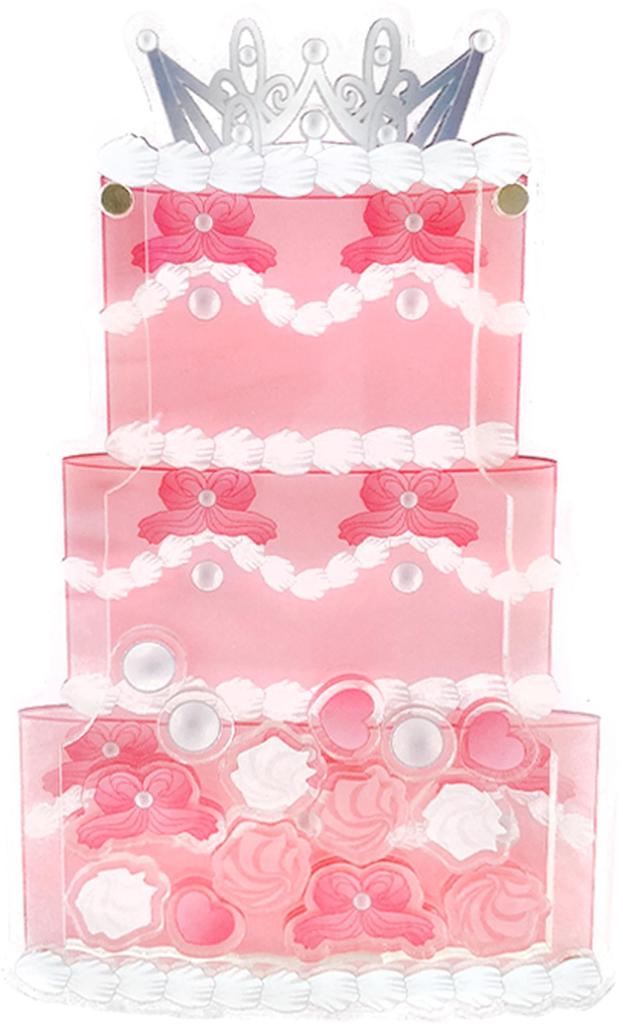 Acrylic Frame Acrylic Stand Figure Altar Birthday Celebration Acrylic Easy Assembly Magnet Red Otaku Anime Merchandise Decoration [Cake]