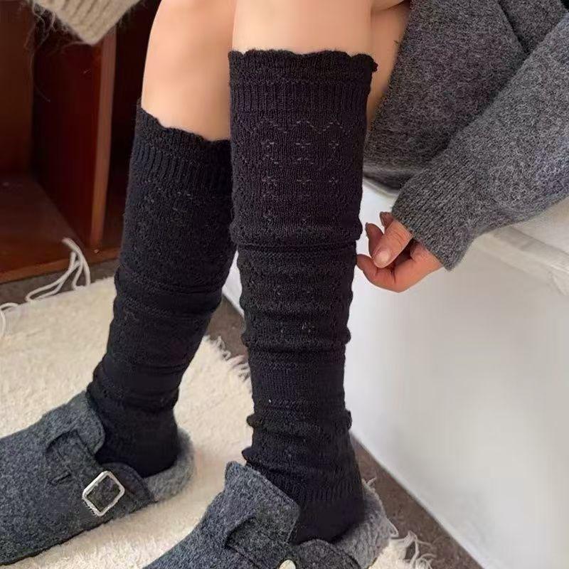Women's Retro Lace Wool Ballet-Style Warm Calf Socks