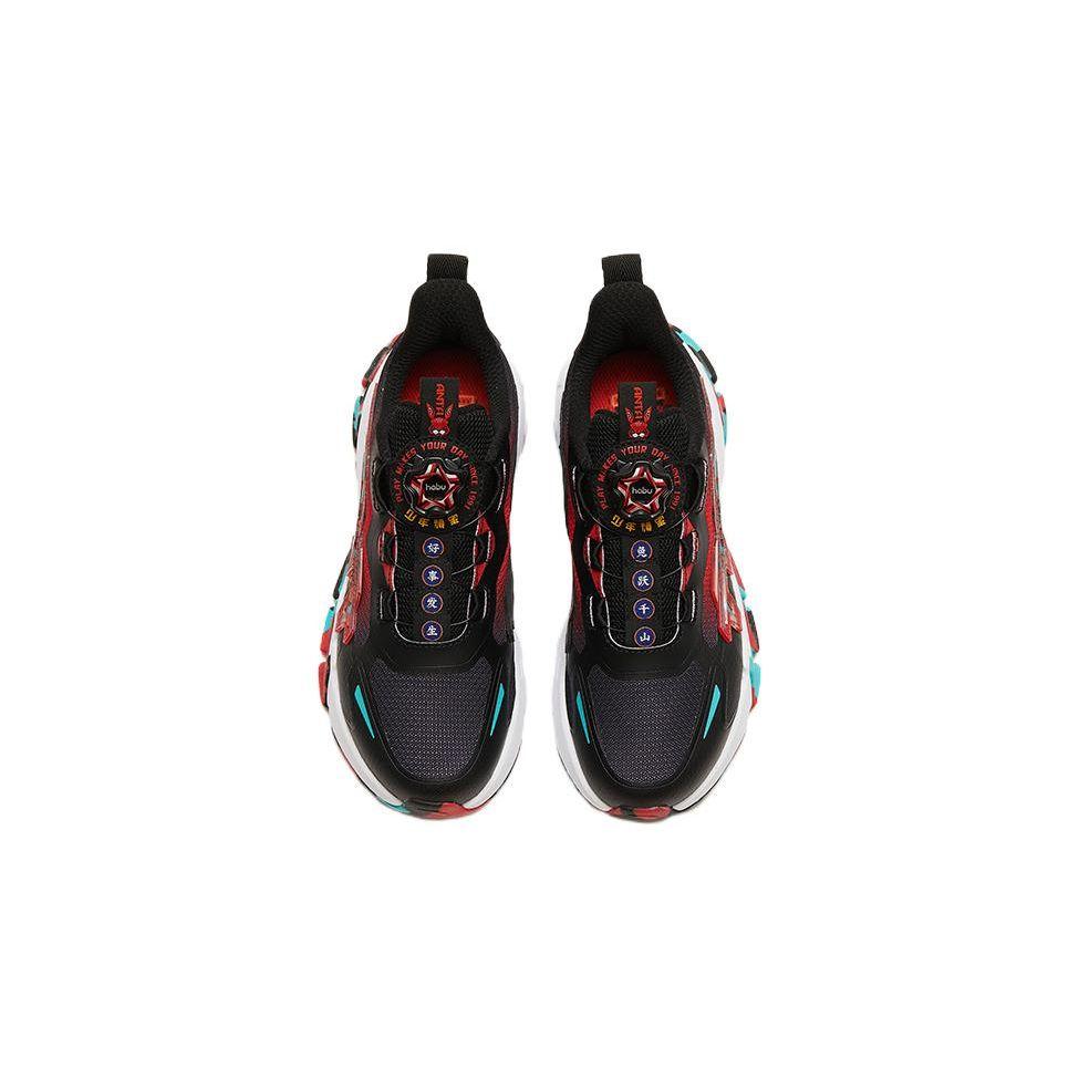 Anta Rabbit Leap Thousand Mountains Non-Slip Wear-Resistant Sports Casual Shoes Kids Sneakers Black Red Green 312318818-10