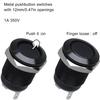 3PCS Metal Pushbutton Switch 12mm Self Locking Self Resetting Round Waterproof Switches Pushbutton Activated Switches for Electronic Products