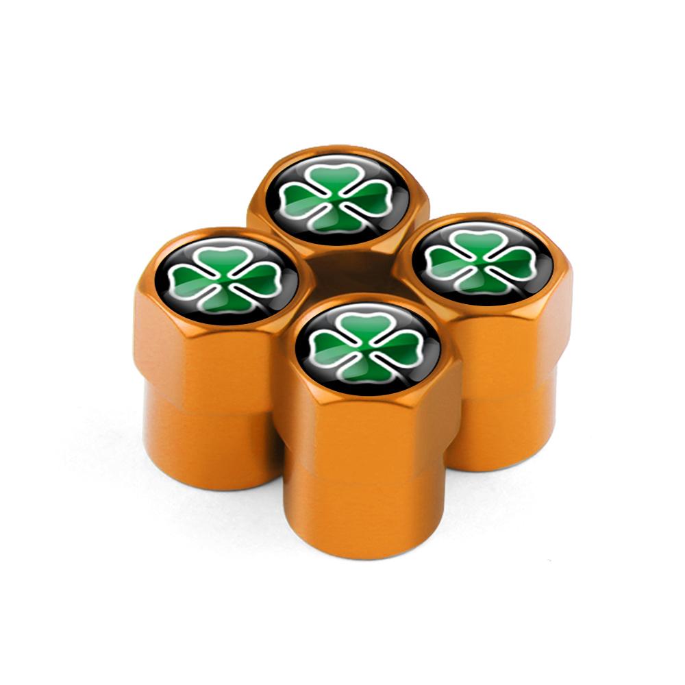 ZHA3 Aluminum Car Wheel Tire Valve Cap Auto Tire Protection Caps For Alfa Romeo Giulia Stelvio Giulietta 4C 156 Mito Tonale GT 166
