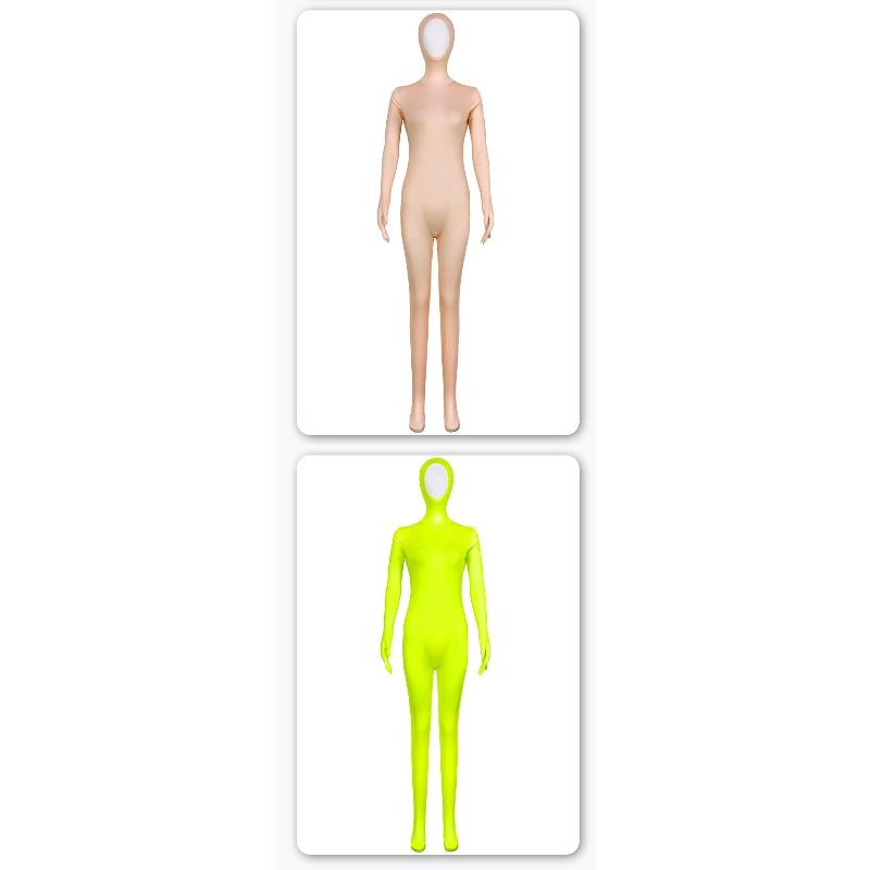 The Lorax Orange Full Face Puffy Skirt Zentai Set, Halloween Funny Party Performance Costume