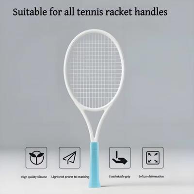 Silikon Tennisschläger Griffband Rutschfest Ersatz Tennisschläger Übergriff Verschleißfest Wiederverwendbar Angelruten Griffabdeckung