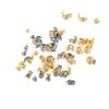 100pcs Stainless Steel Connector Clasp Ball Chain Calotte End Crimps Beads Connector Components for DIY Jewelry Making Supplie