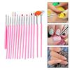 15 Pieces Nail Dotting Pen Painting Art Drawing Pencil Manicure Tool Liner Brush for Beautiful and