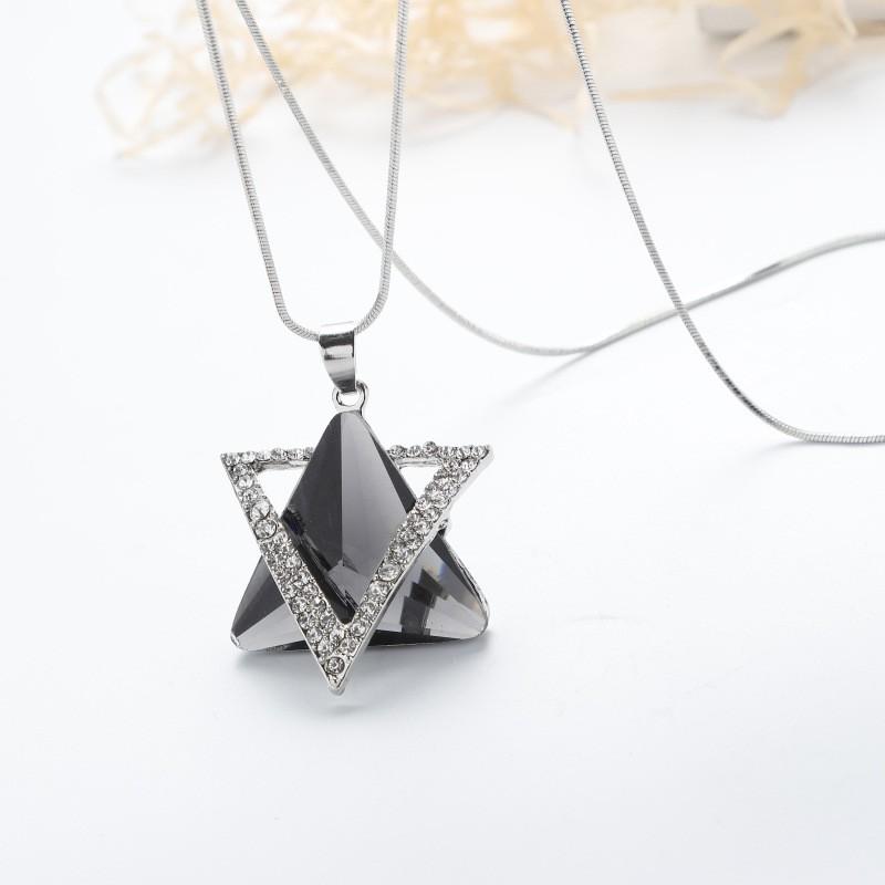 Rhinestone Tassel Sweater Chain Long Necklace