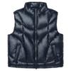 Glossy Black Duck Down Vest   Parabola