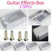 1-5 Peças 1590B Caixa para Pedal de Efeitos de Guitarra Alumínio Fundido Caixa Stomp Box 112x60x31mm Caixa com Interruptor de Alavanca Kit Durável para Instrumento