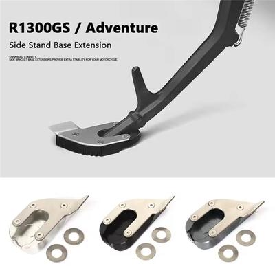 NEW-Motorcycle Kickstand Extender Foot Side Stand Base Extension For BMW R1300GS R 1300 GS Adventure 2024