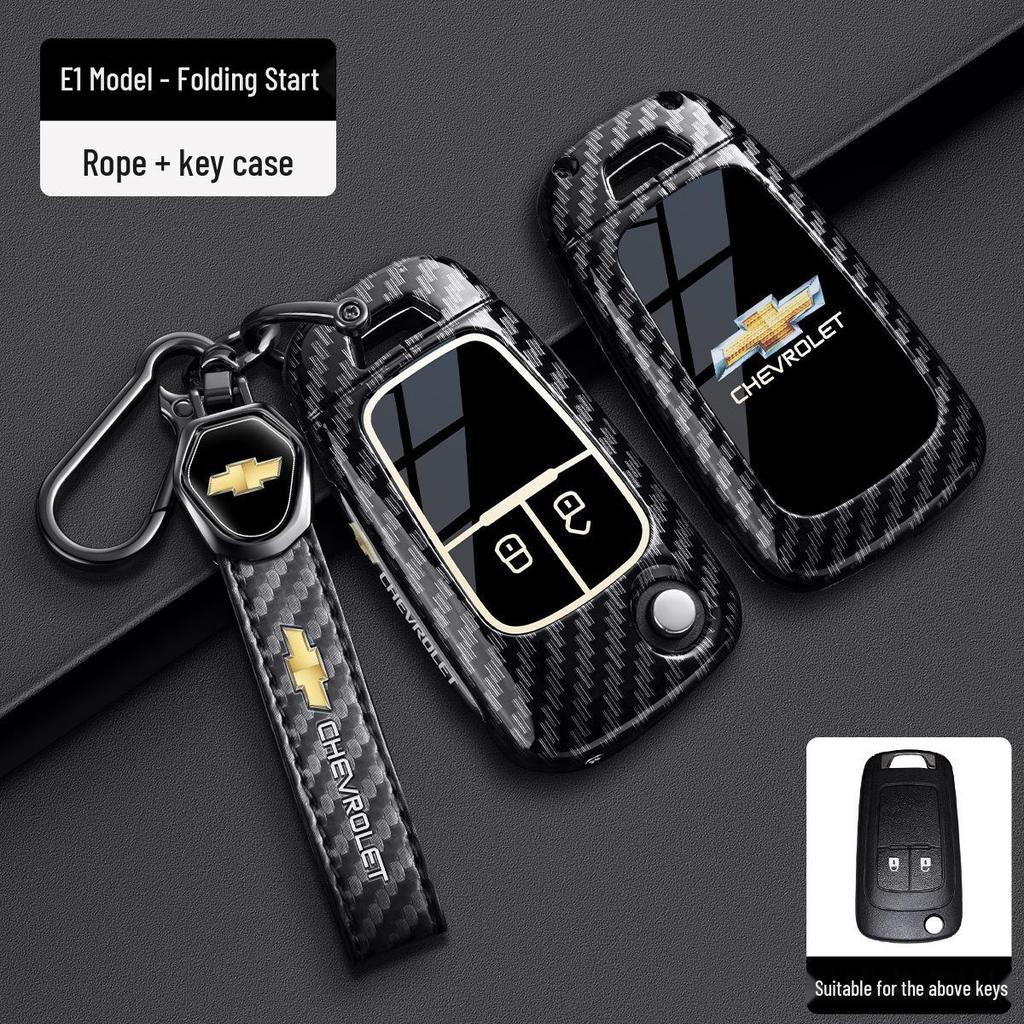 Chevrolet Schlüsselabdeckung für Cruze, Cavalier, Malibu XL, Equinox, Trax (Kohlefaser)