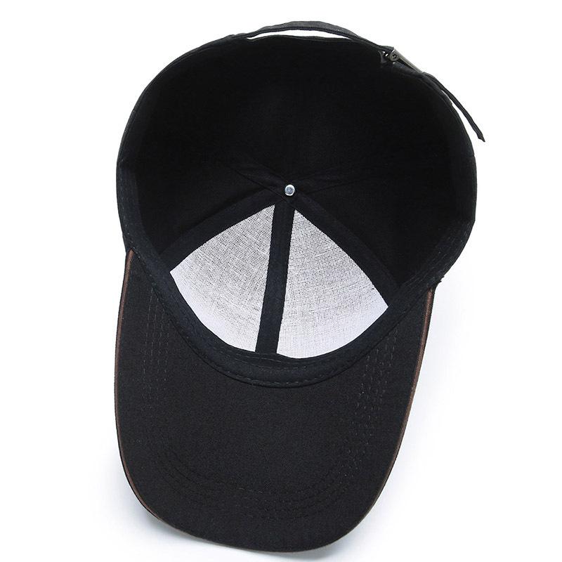New baseball cap men's cap sun protection sun hat versatile trendy hat versatile canvas solid color hat