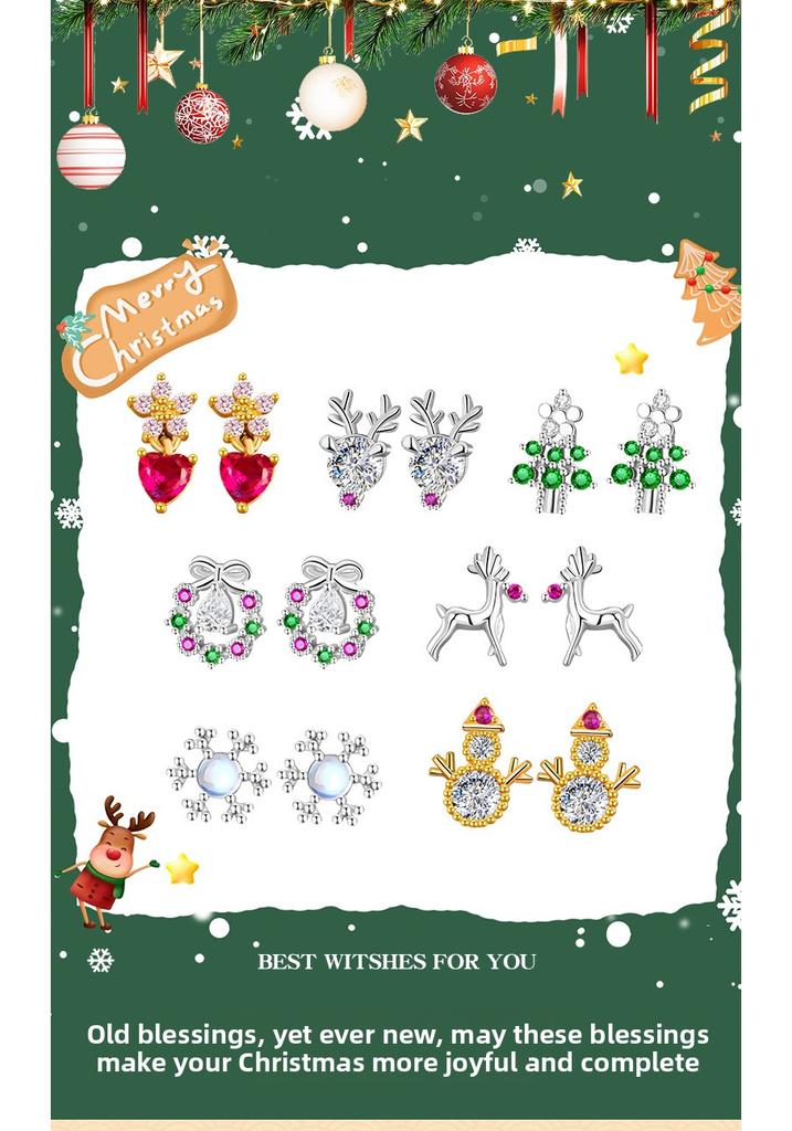 S925 Sterling Silver Gold Plated Grape Purple Zircon Stud Earrings Forest Sweet Niche Design Daily Versatile Girls Ear Ornaments