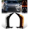 Strange Front Bumper Fog Light For Toyota Camry SE XSE 2025 DRL White Daytime Running Light Amber Turn Signal Lamp Accessories