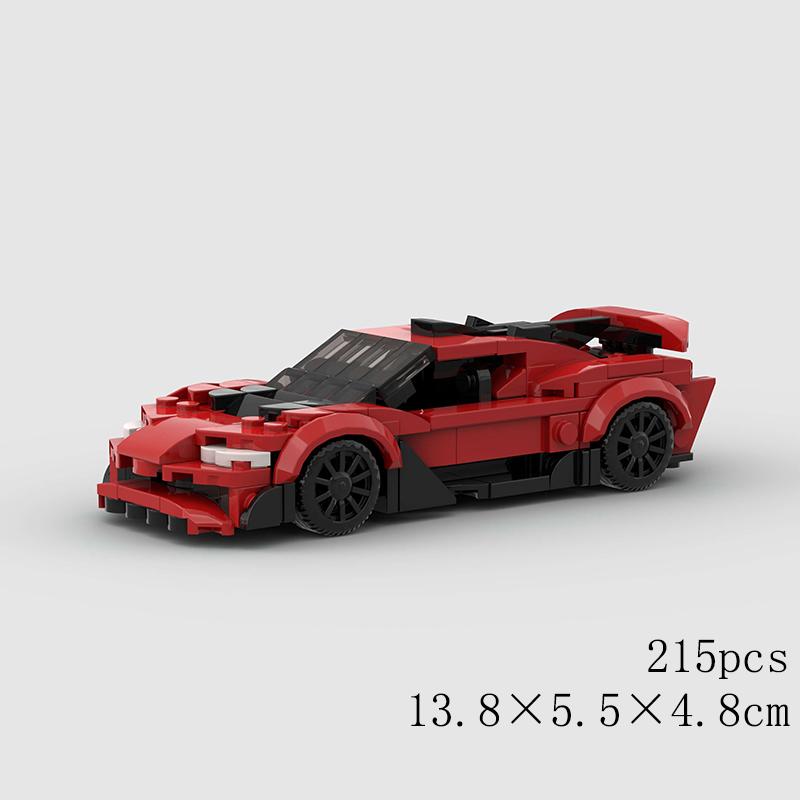 MOC City Speed Sport Racing Car Model Building Blocks Convertible Super Race Bricks Rally Vehicle Toy Technical Christmas Gift