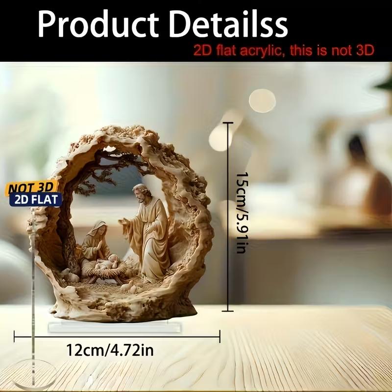 Jesus, newborn statue ornament desktop decoration - an ideal choice for bedrooms, living rooms, offices, and other occasions