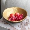 Simple Modern Creative Metal Lychee Pattern Fruit Plate Ornaments Decoration Living Room Dining Table Coffee Table Light Luxury Storage Tray