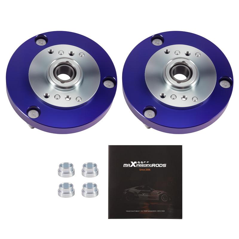 Front Coilover Camber Plate Drift Upper Mount For BMW E46 320 323 325 328