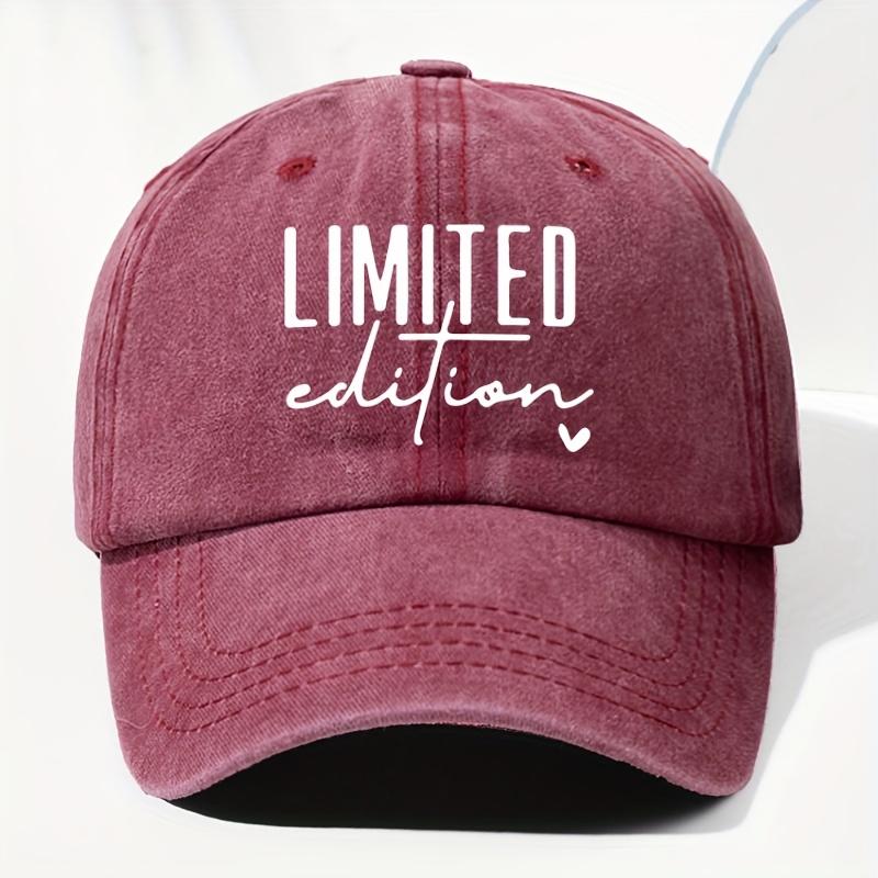 

FabricUnisex Vintage Washed Baseball Cap with LIMITED EDITION Print Adjustable Snapback Lightweight Breathable One Size