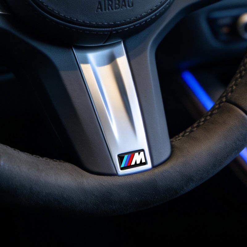 Car Sticker Steering Wheel Hub Decals For BMW M Performance E36 E60 E90 X2 X1 X3 X5 E46 E39 E70 M3 M5 M6 G20 G30 E93 Z3 Z4 F90