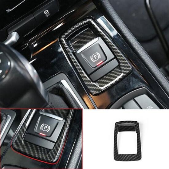 For BMW 2 Series Touring 2015- ABS Carbon Fiber Brake Handle Handbrake Trim