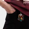Keychain Pendant Cartoon Little Crocodile Key Holder Imitation Leather Access Card Cover Bag Charm Decorative Keychain Accessory