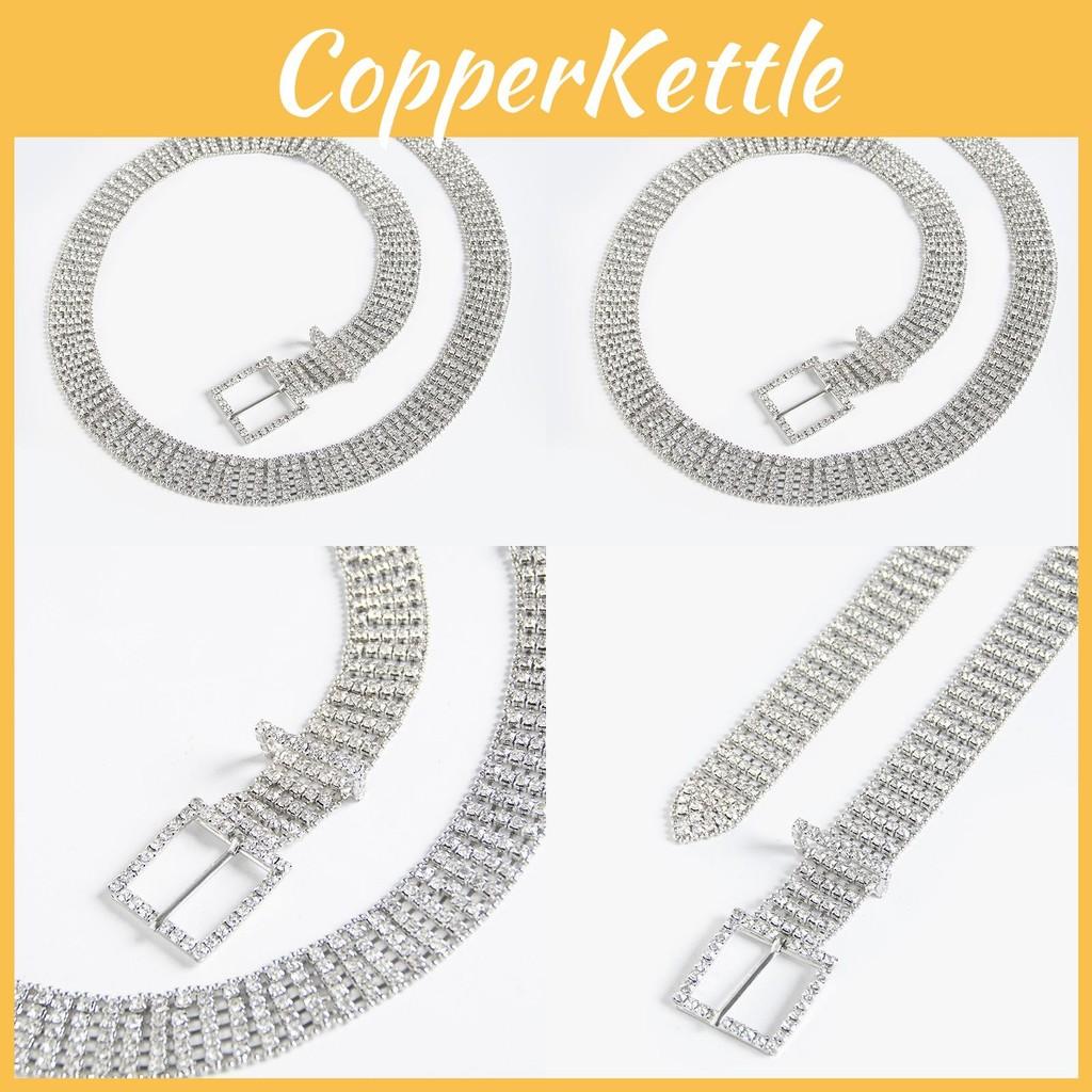 Premium Metal Water Drilled Waist Chain Women Fashion Waist Accessory Jewelry
