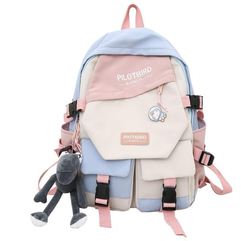 Original Design College Student Backpack With Unique Style For High School And Middle School Students Black