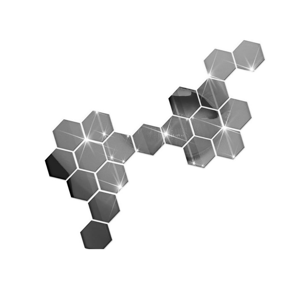 Room Wall Stickers Plastic 46*40*23mm Wall Stickers 3D Mirror Wall Sticker