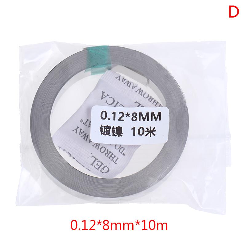10M 6mm 8mm X 0.1/0.12/0.15 Nickelband für Li 18650 Batterie Schweißpunkt