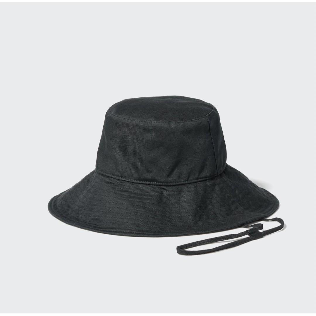 Used UNIQLO UV cut cotton bucket hat black
