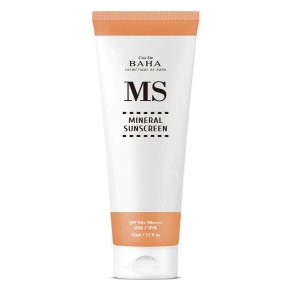 

Солнцезащитный крем для лица Cos De BAHA Mineral Sunscreen (MS), Корея 45мл