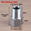Hex Head Stainless Steel Coupling Female To Male Coupler  for Water Gas Oil Pipe