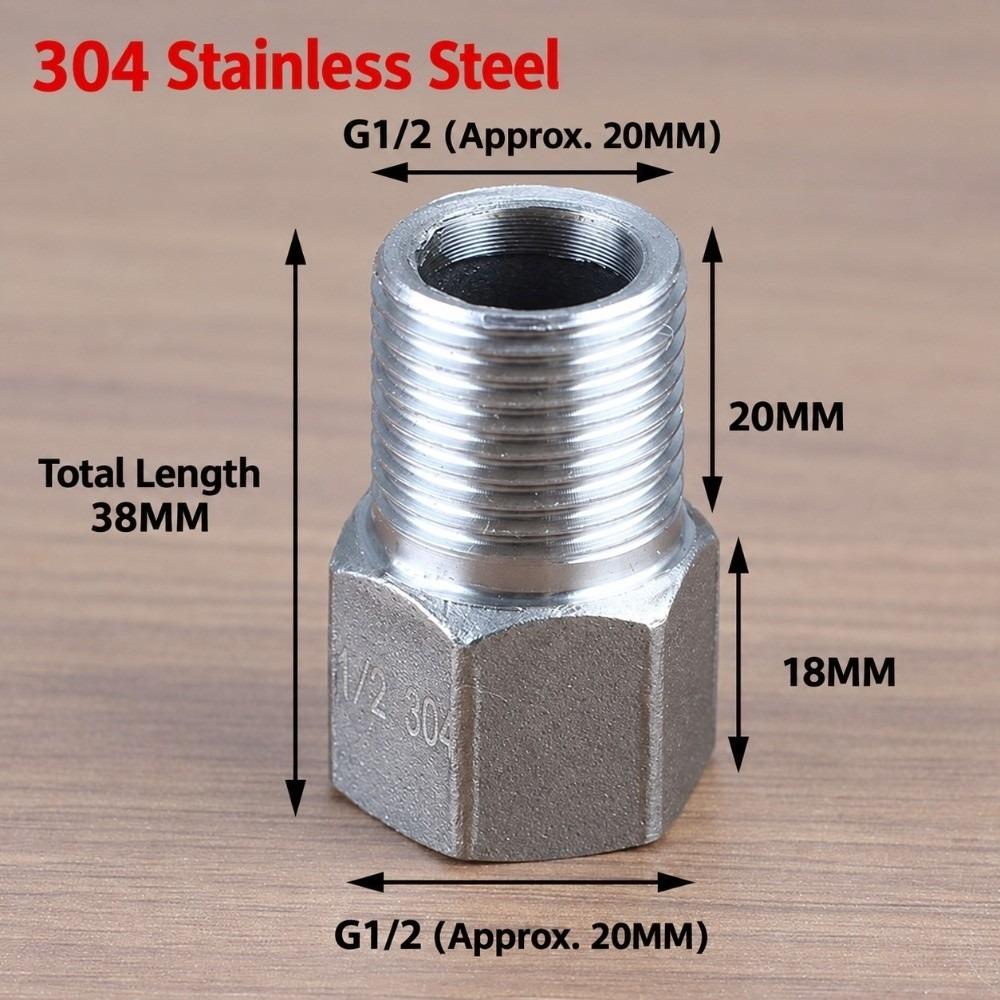 Hex Head Stainless Steel Coupling Female To Male Coupler for Water Gas Oil Pipe