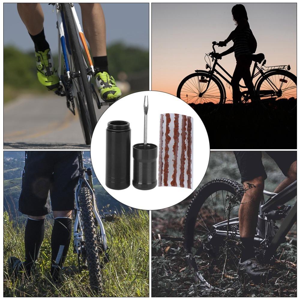 2 Set with 20 Rubber Strips Tubeless Tire Repair Kit Bike Tire Repair Tool  Mountain Bike