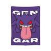Zabawne pokemonowe Gengar potwór Koc Lekki Cienki Koralowy Polar Pluszowy Wygodny Koc do Rzucania Można Prać w Pralce