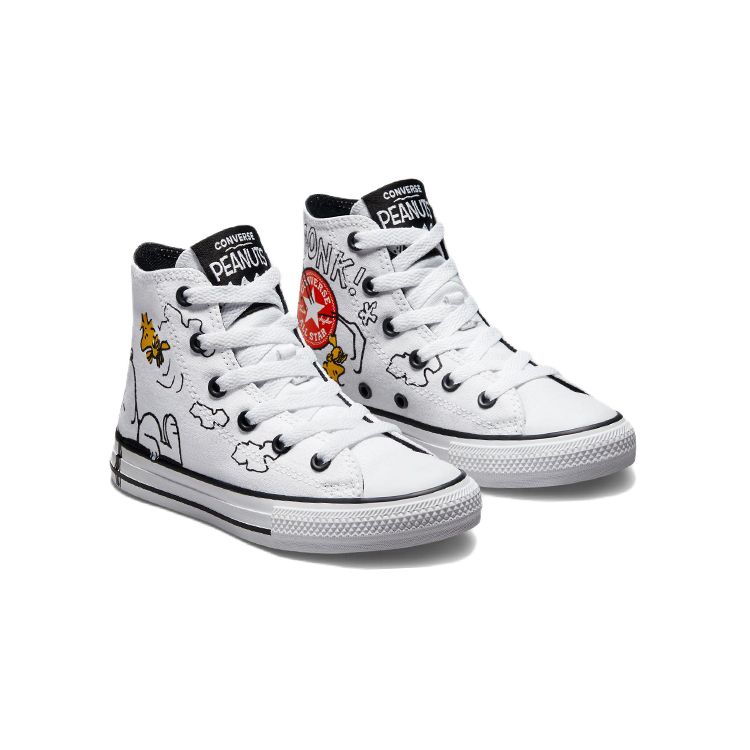 Converse Arašídy X Chuck Taylor All Star High Top Plátěné Boty Dětské Tenisky Bílá Černá A01869C