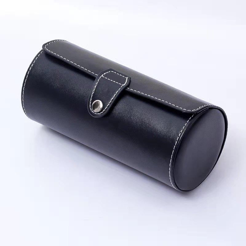 

Портативная кожаная коробка для хранения часов и галстуков с тремя отделениями