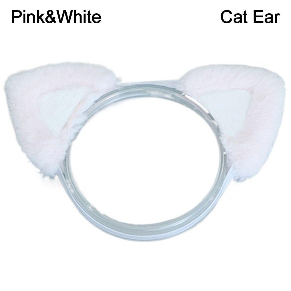 20CM Dolls Accessories Plush Cat Ear Headband Soft Tail Plush Toys Doll Headwear For 14inch Doll Clothes Hair Decoration