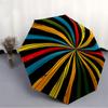 1pc Color Wheel Automatic Folding Umbrella - Design, Durable Iron Frame for Travel, Outdoor, Beach Fashion Accessory a0920017